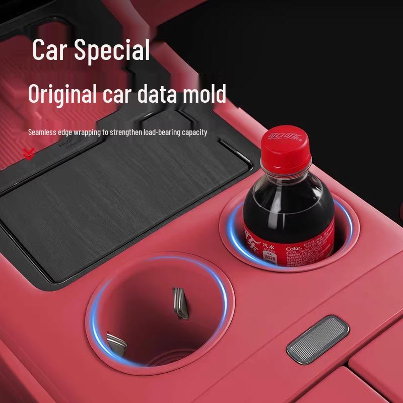 AITO M8 Center Console Cup Holder Wireless Charger & Armrest Storage Silicone Car Interior Decor.