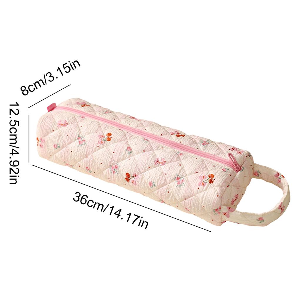Quilted Travel Storage Bag Shockproof Padded Portable Hair Tools Bag Large Capacity Hair Straightener Container for Home Storage