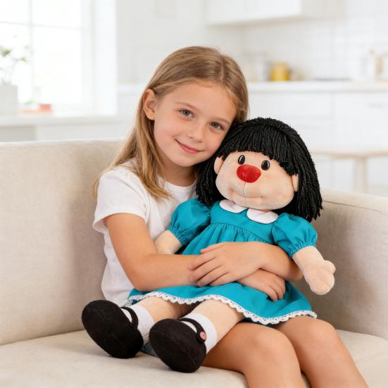 Große Bequeme Couch Puppe Weiches Plüschtier Niedlich Angenehme Haptik Heimdeko Kissen Begleiter Stressabbau Geschenk für Kinder Freunde Familie Fans