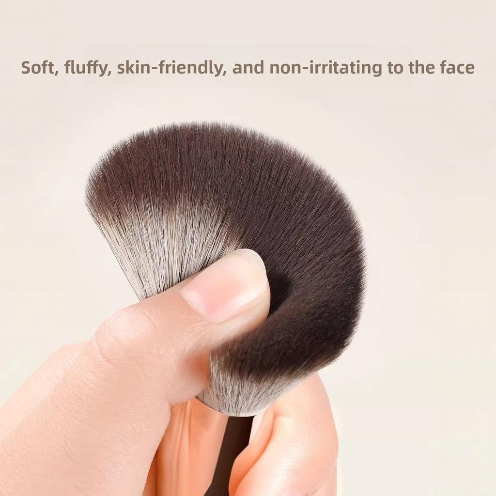 Wave Makep Brush Side Face Brush Face Contour Brush Bevel Cheek Makeup Brush Soft Hair Blush Brush