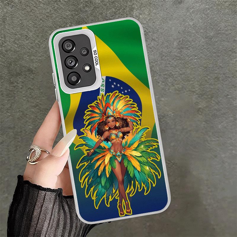 

Brazil Brazilian Flag Soft Phone Case for Samsung A17 A16 A15 A14 A13 A57 A56 A55 A54 A53 A37 A36 A35 A34 A33 A26 A25 A24 A23 A5 Samsung A55