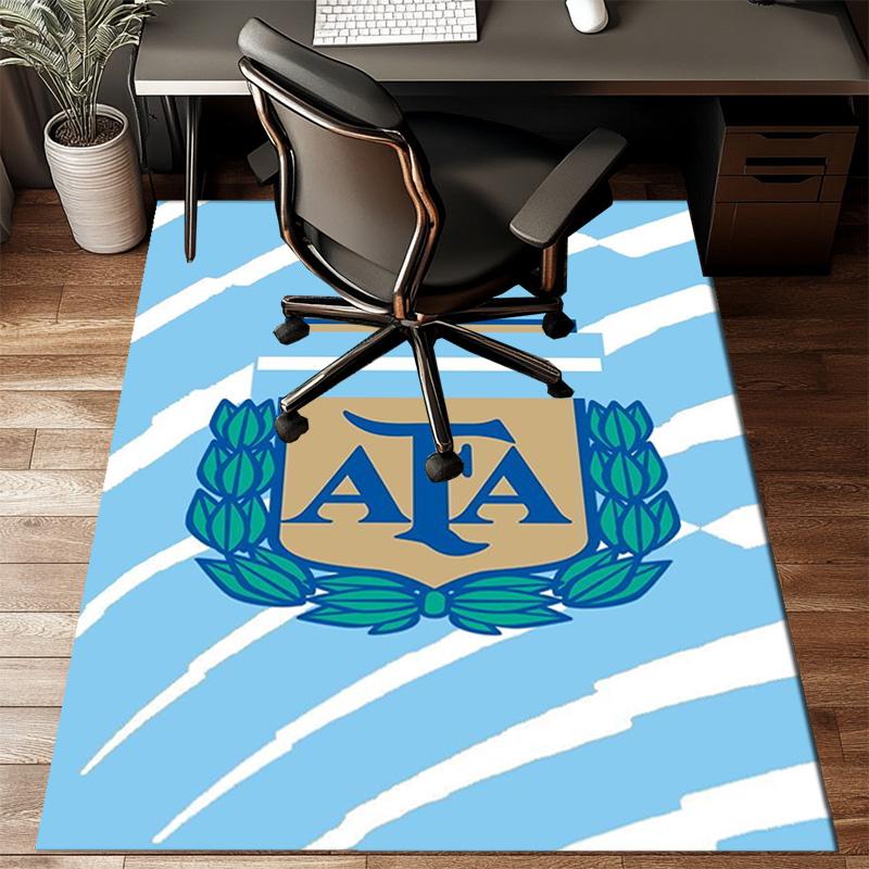 Argentina Football club Printed Office Carpet Chair Cushion Entryway Rug, Rugs for Living Room, Bedroom Christmas gifts