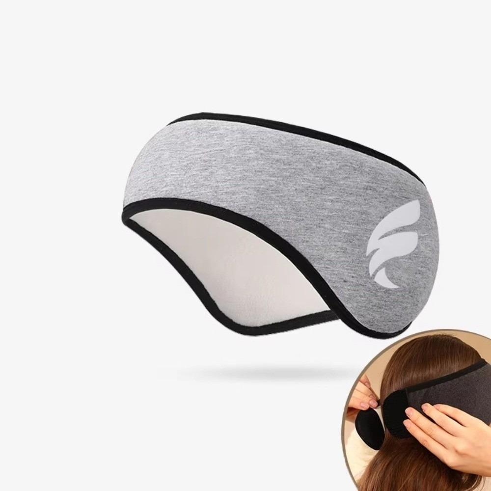Anti Noise Sleep Mask With Earmuffs Blackout Design Blackout Sleep Mask Cotton Blindfold  Travel A-Gray