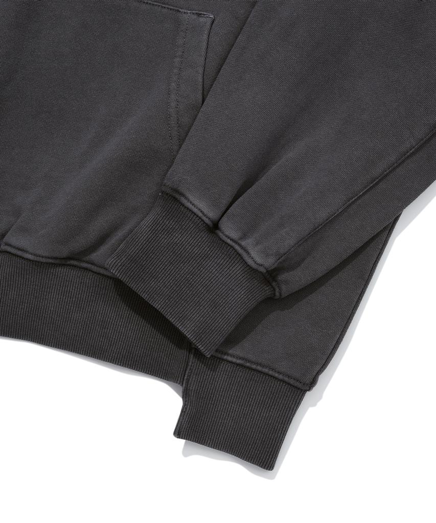 Vintage Cutoff Hoodie Pg Blue Charcoal