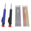 2.8mm Carpenter Pencil Set Mechanical Woodworking Pencil with Refills Set for Writing Drafting Sketc