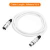 uxcell XLR Female To XLR Male Cable, 5ft XLR To XLR Microphone Cable, Audio Adapter Cord for Preamp/Speaker System, White