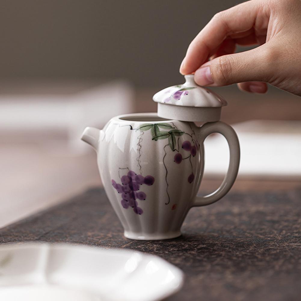 

Фарфоровый Чайник Для Рассыпного Чая Ручной Росписи Маленький Кунг-фу Чайник Для Послеобеденного Чая China Mainland