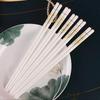 Non-slip Ceramic Chopsticks - Anti-mold, Antibacterial, High Temperature Resistant, Easy to Clean, High-grade Bone China Tableware for Home Use.