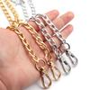20/40/80/120cm Metal Aluminum Chains Replacement Underarm Crossbody Shoulder Handbag Bags Strap Extension Chains DIY Accessories