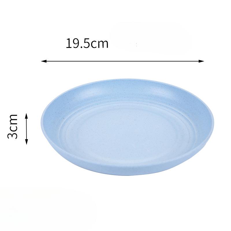 

Круглые столовые приборы из пшеничной соломы, разноцветная тарелка для фруктов, диск 20 см, креативная тарелка 20cm