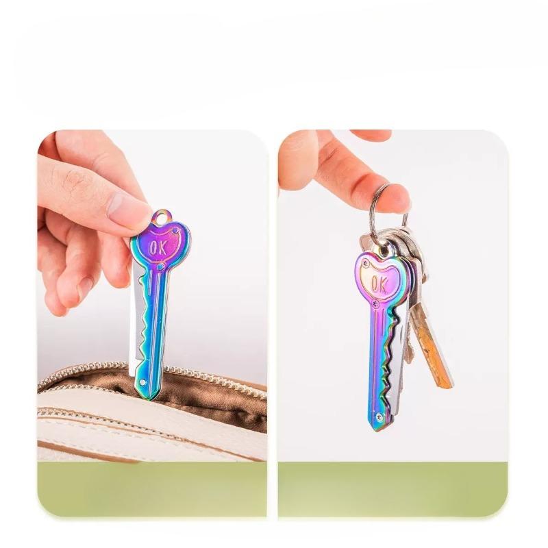 Folding Key Opener, Box Cutter, Beautiful Box Cutter, Metal Trumpet, Mini Stainless Steel Multi-functional Portable
