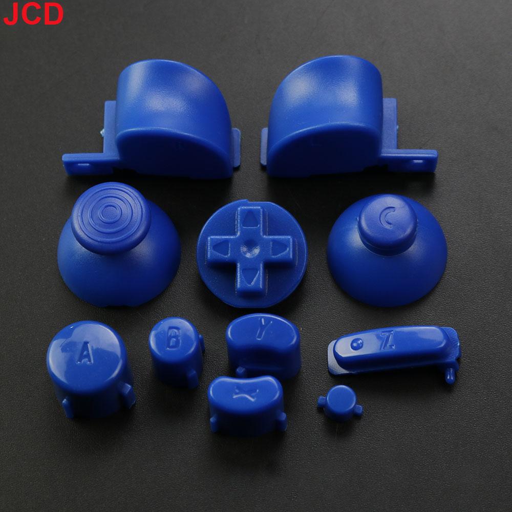 JCD 1 ensemble Ensemble complet Boutons Claviers L R ABXY Z Avec Capuchons de Joysticks 3D Pour GameCube Pour NGC Boutons Directionnels Boutons Marche Arrêt Remplacement