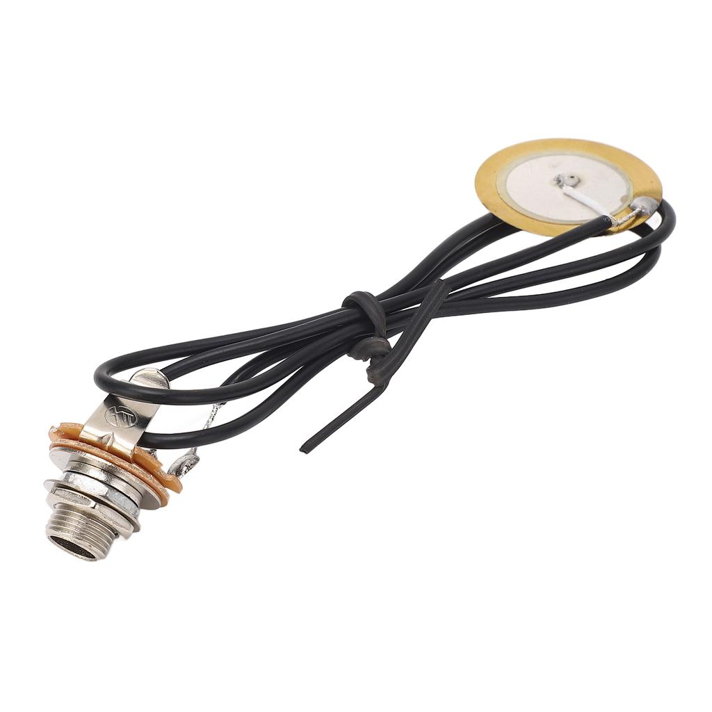 Guitar Pickup Piezo Transducer Acoustic Jack Pre Wired Amplifier Professional Instrument Accessories