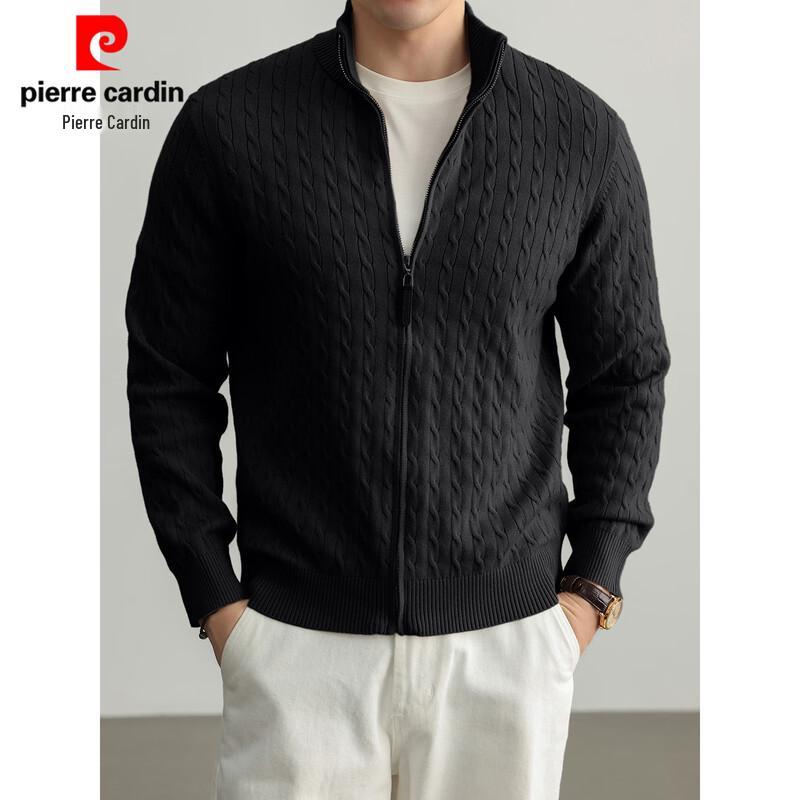 Pierre Cardin Cashmere-Blend Jacquard Knit Cardigan