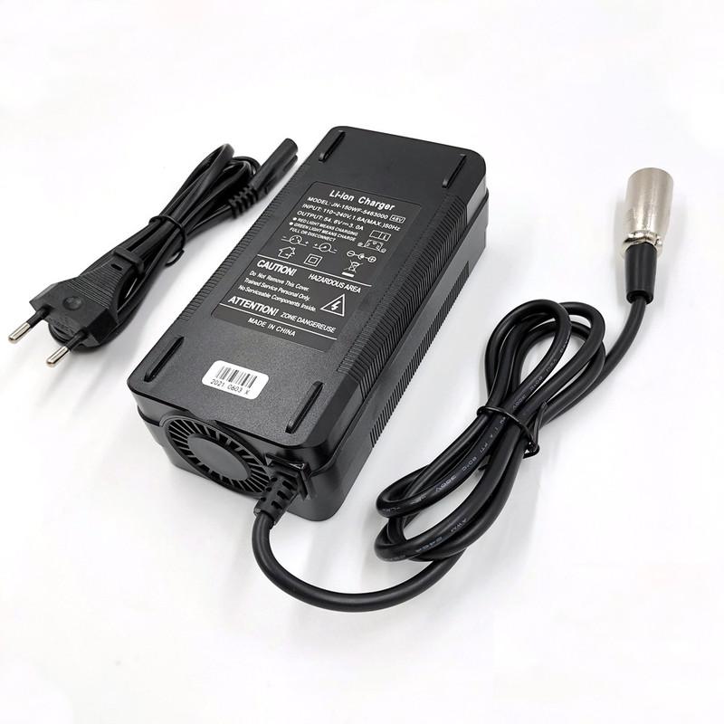54.6V3A Charger 54.6V 3A Electric Bike Lithium Battery Charger for 48V Li-ion Lithium Battery Pack  XLR Plug  54.6V3A Charger