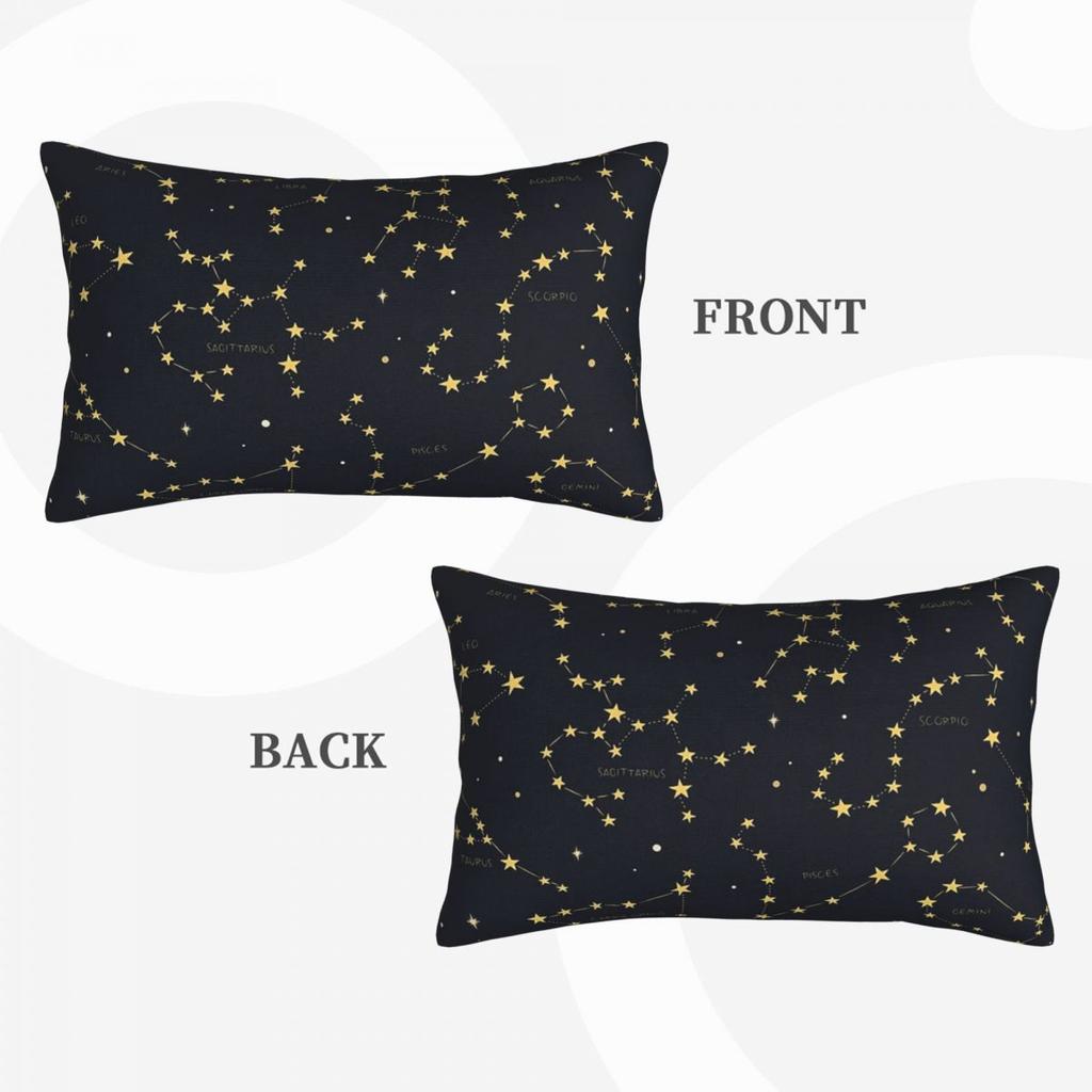 Zodiac Constellations Space Rectangle Pillowcase Cushion Cover Decorative Bedroom Bed Home Comfort Throw Pillow