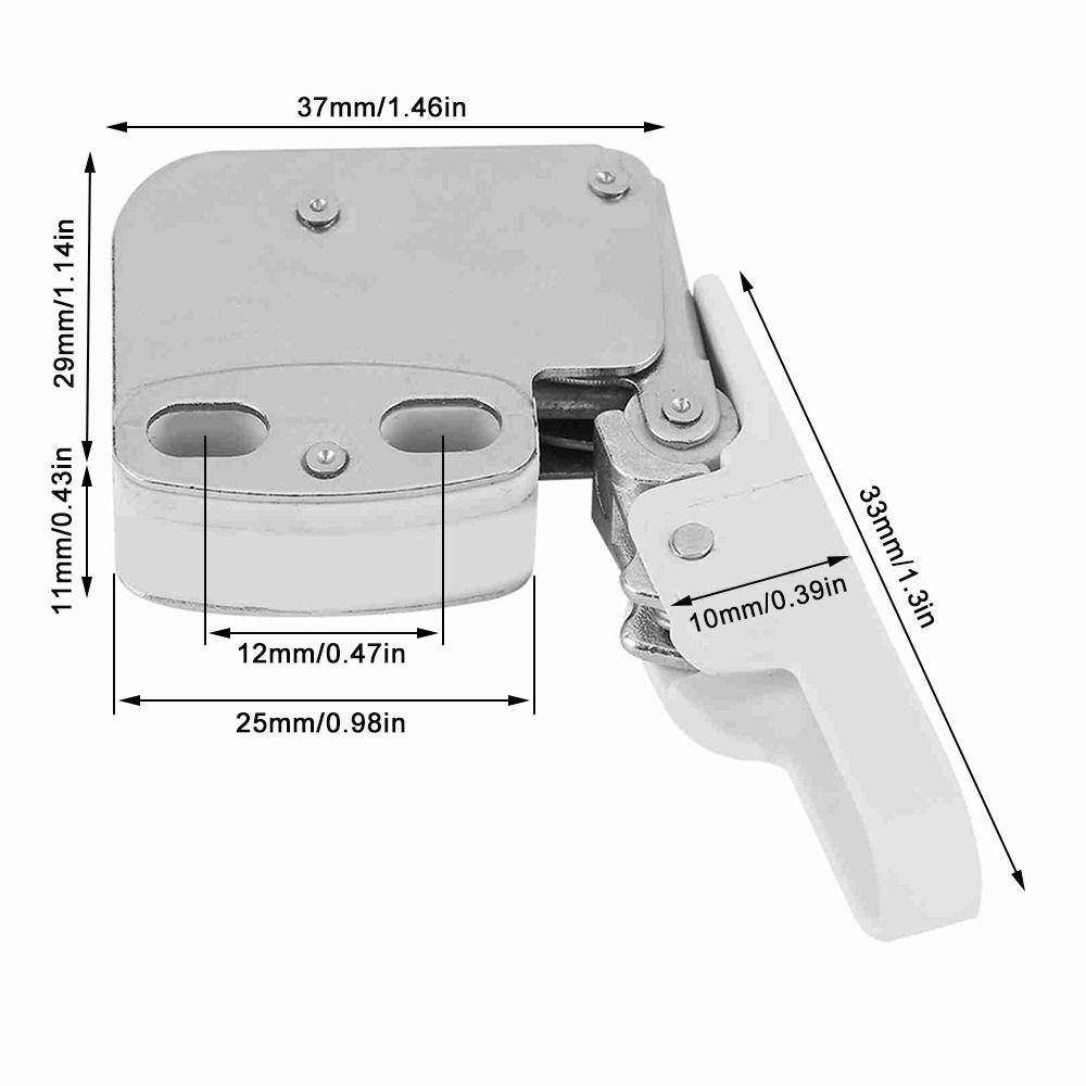 Hidden Push To Open Latch Easy Install Touch Catch Lock Mini Cabinet Door Latch  Furniture