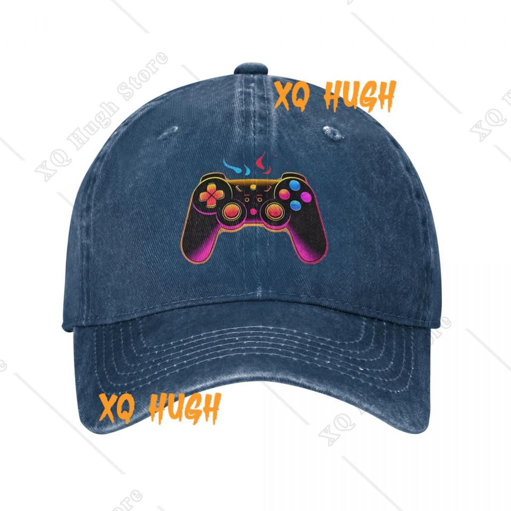 Gamepad in schönen Farben Unisex-Stil Baseballkappen Spielen Lustige Used-Denim-Kappen Hut Vintage Outdoor Sommer-Sonnenkappe