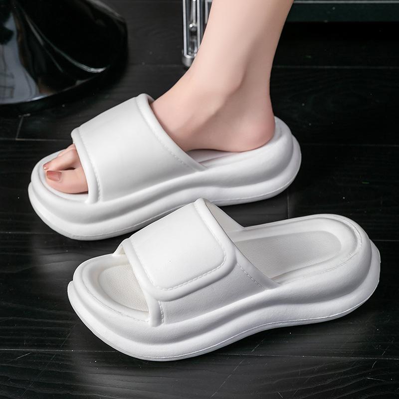 Super Thick-bottomed Cool Slippers Summer Indoor Home Non-slip and Deodorant Outer Wear Fashionable Height-increasing Cool Slippers