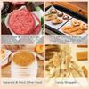 200Pcs Non Stick Hamburger Patty Paper Square/Round Sheets Wax Paper Sheets  Cookies