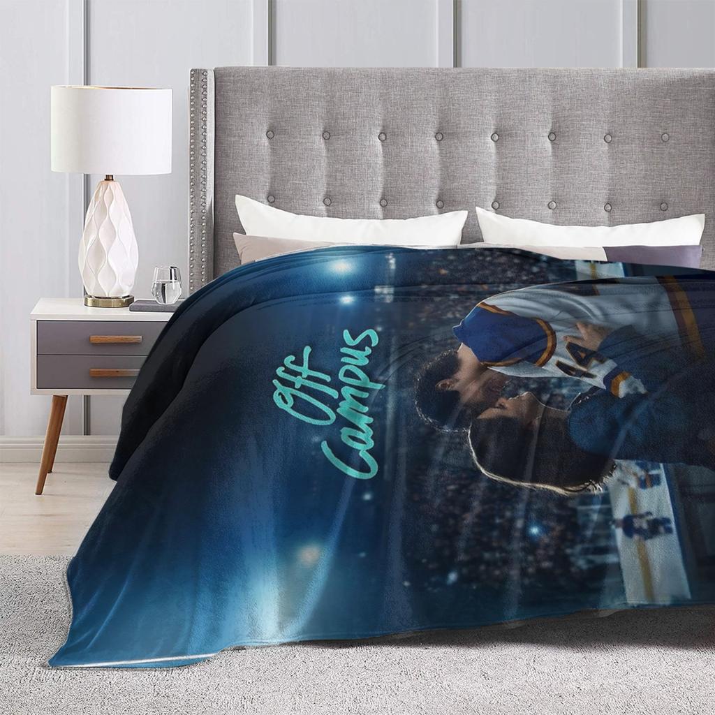 Off Campus Hannah and Garrett  Blanket  Flannel Novelty Breathable Throw Blanket for Chair Covering Sofa  Winter,