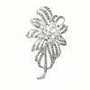 1pc Fashionable Faux Pearl Decor Flower-Shaped Rhinestone Brooch Suitable for Women's Daily Wear Valentines,Mom,Mother,Mother's Day,Gift