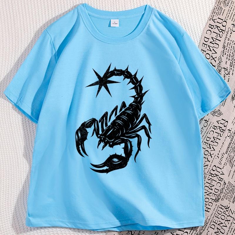 Y2K Scorpion T Shirt Unisex Women Y2k Graphic Tees Funny Cotton Short Sleeve Round Neck Tshirt Women Streetwear High Quality Tops