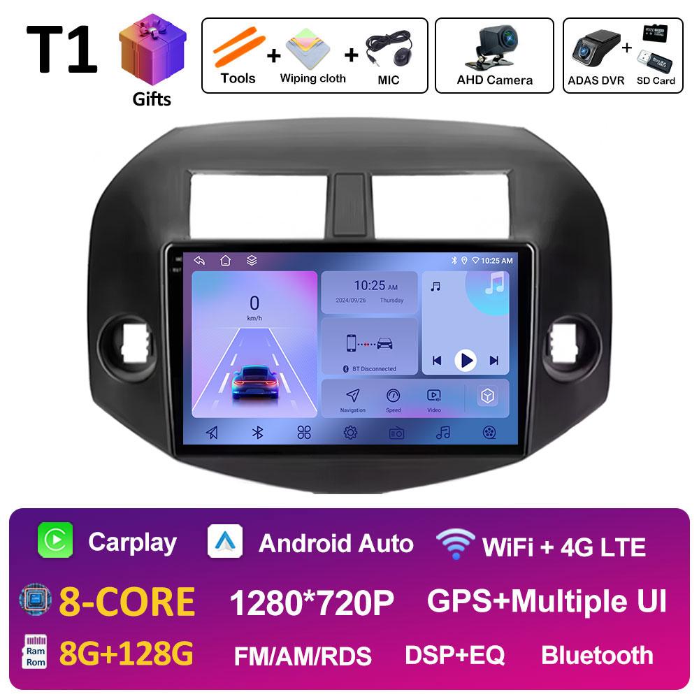 Android Auto Wireless Carplay For Toyota RAV4 3 XA30 2005 2006 2007 2008 2009 2010 - 2013 Car Video Radio Multimedia Player WIFI
