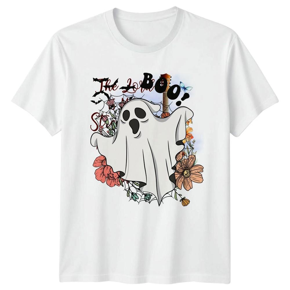 Boo TShirt Floral Halloween Halloween Gift For Him And Her S