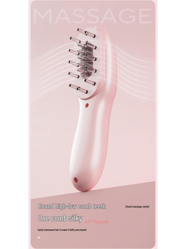 Electric Anti-Hair Loss Massage Comb with Light Therapy for Hair Growth and Vibration