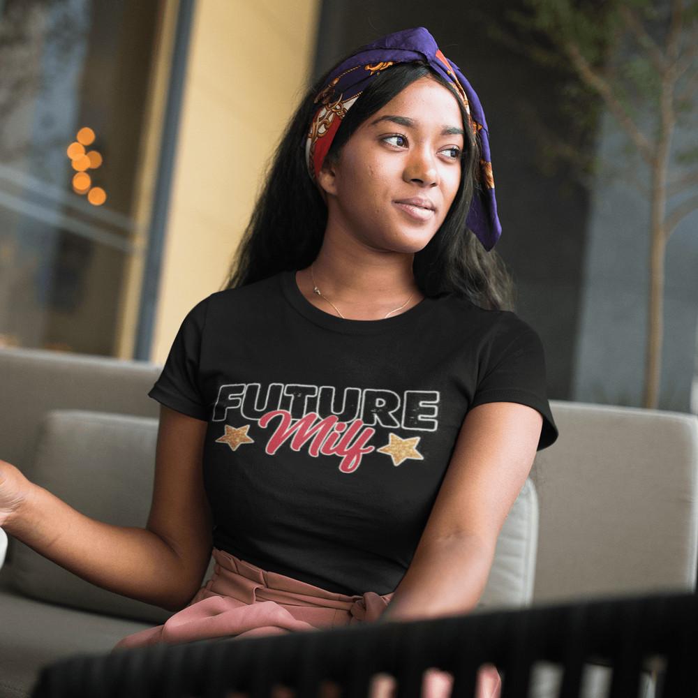 Future Milf T-shirt Short Sleeve 100% Cotton Lightweight Crew Neck Unisex Top Unisex T-Shirt M