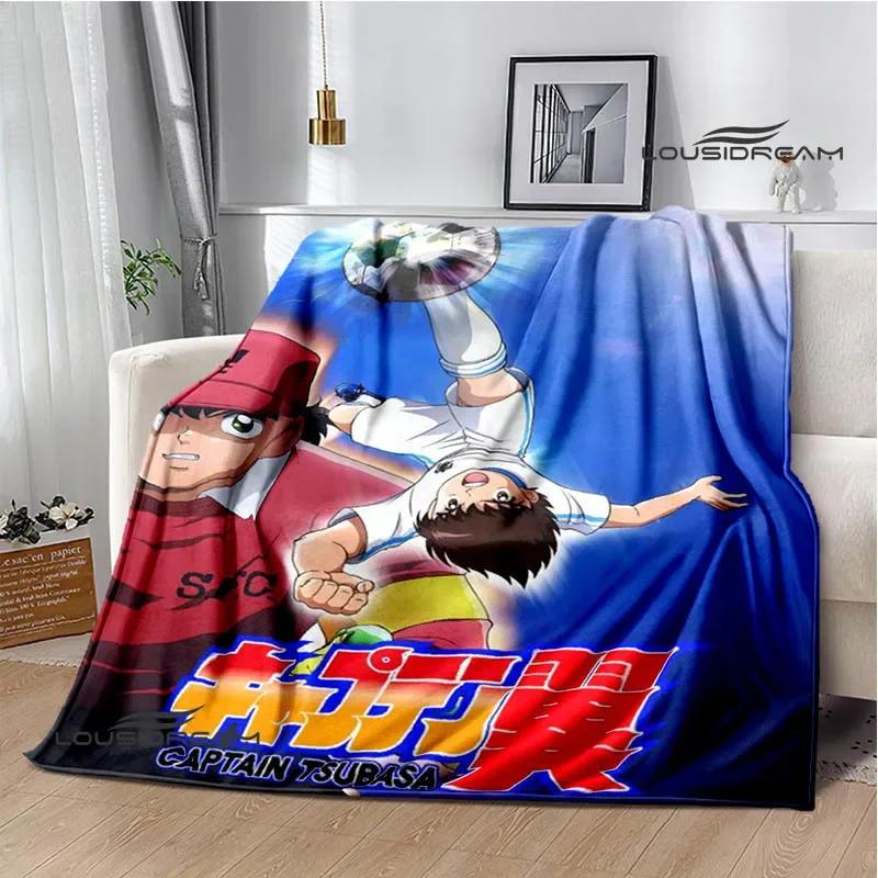 Captain Tsubasa Cartoon Blankets Picnic Blanket Warm Flannel Blankets Soft and Comfortable Blanket Bed Linings Birthday Gift