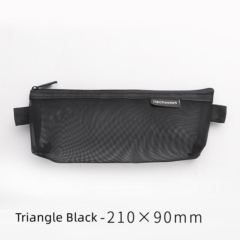 1 pz Semplice Astuccio a Rete con Cerniera Portatile Astuccio Astuccio per Penne per Conservazione di Cancelleria