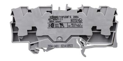 4-Wire Rail Connector 4Mm2 Gray 2004-1401 Topjobs