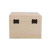 Retro Rectangular Storage Box Wooden Clamshell Jewelry Gift Box Dried Flower Box Desktop Organizer