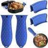 Silicone Heat-Resistant Handle Covers,Cast Iron Handle Covers, Pot Holders,Cast Iron Skillet Pads, Cast Iron Pot Handle Covers