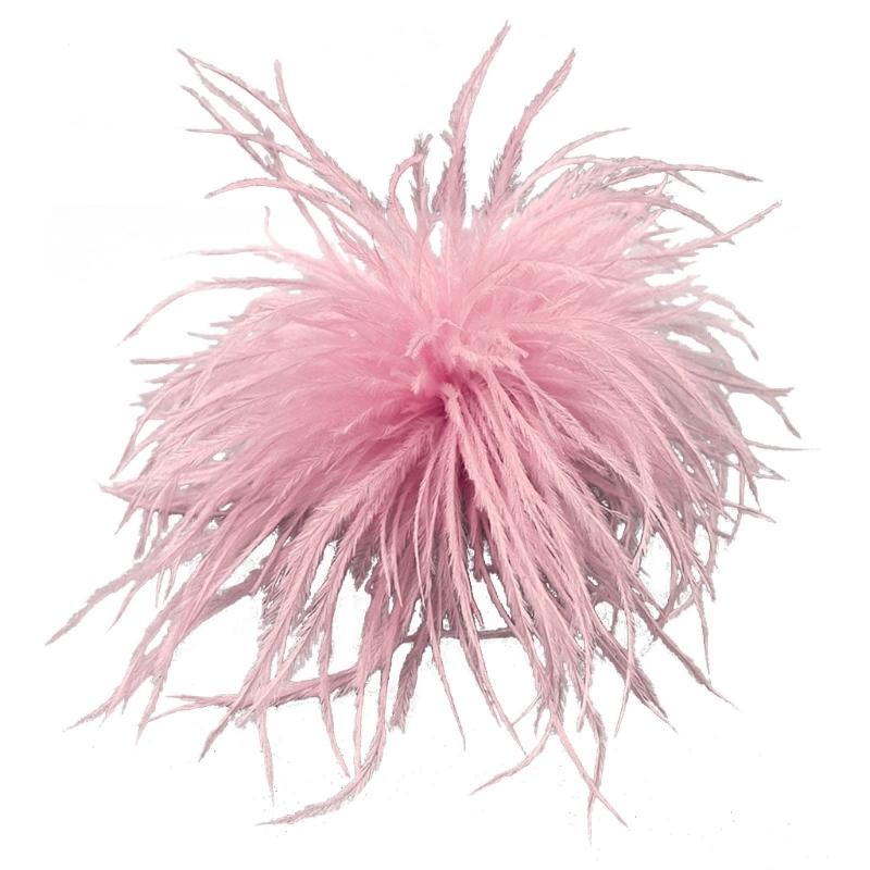 Feather Brooch Scarf Clip Brooches Lapel Pins Dress Accessories Ostrich Feather Material Corsage Pin Feather Lapel Pins