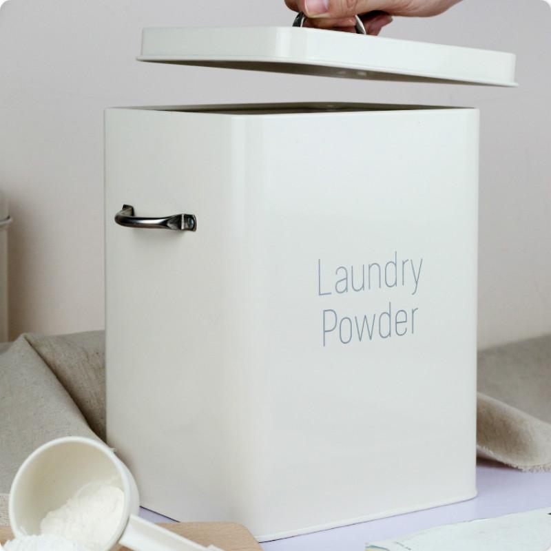 Nordic wind ins wind wash powder bucket laundry detergent box can hold 6-7 kg small rice bucket 10 kg to send small spoon WF