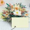 Handmade Greeting Card Foldable Colorful Flower 3D Popup Card Invitation Card for Birthdays Weddings Anniversaries