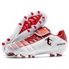Mens Low-Cut Indoor Football Training Shoes With Rubber Outsole Anti-Slip Traction Gym Court Use