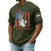 Men's Summer Crewneck Short Sleeve T Shirt with 250th Anniversary Independence Day Print Comfortable Casual Fit Top