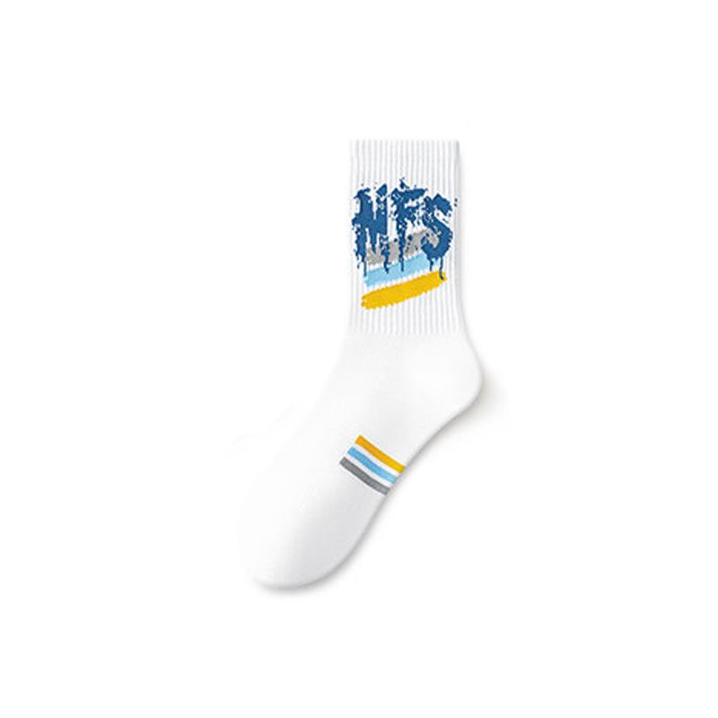 Teen Trendy Men's Socks: Breathable, Odor-Resistant, Thin Pure Cotton for Spring/Summer - Ideal for Middle School and Big Kid Sports.