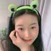 Super Cute Frog Cartoon Head Hoop for Women Shopping Photograph Party Headpiece Lovely Princess Girls Hair Hoop