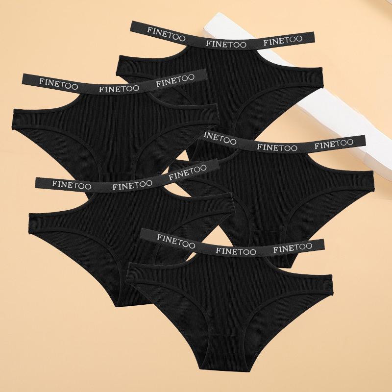 

FINETOO 5 шт./компл. с двойным ремешком S-XL женские хлопковые трусики нижнее белье сексуальное женское белье трусы для женщин женское нижнее белье трусики для девочек XL&Set