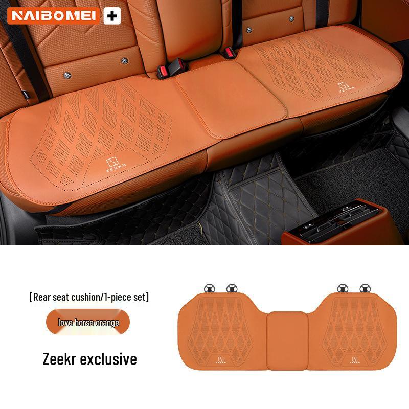 Zeekr 001/X/009 Leather Seat Cushion Set for Front and Rear - Perforated Three-Piece