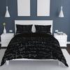 2/3pcs Vibrant Math Formula Printed Duvet Cover Set - Bedding Essentials for Bedroom and Dorm Room - Soft, Breathable, and Hypoa