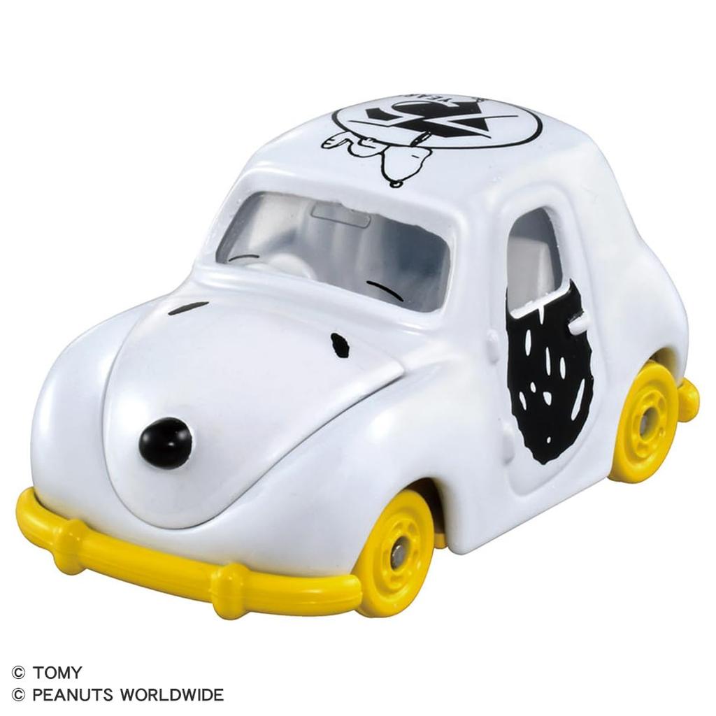 TAKARA TOMY Tomica Dream Tomica PEANUTS 75º Aniversário Coleção Dream Tomica Caixa com Miniatura de Carro Brinquedo para Maiores de 3 Anos