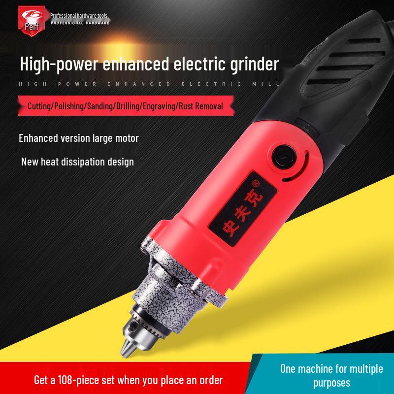 Compact Electric Grinder: Multi-Function Polishing, Cutting, and Engraving Tool
