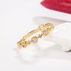 Lindon Klassischer Zirkonring aus Kupferlegierung, Damenschmuck, Hochzeitsversprechen, Partygeschenk