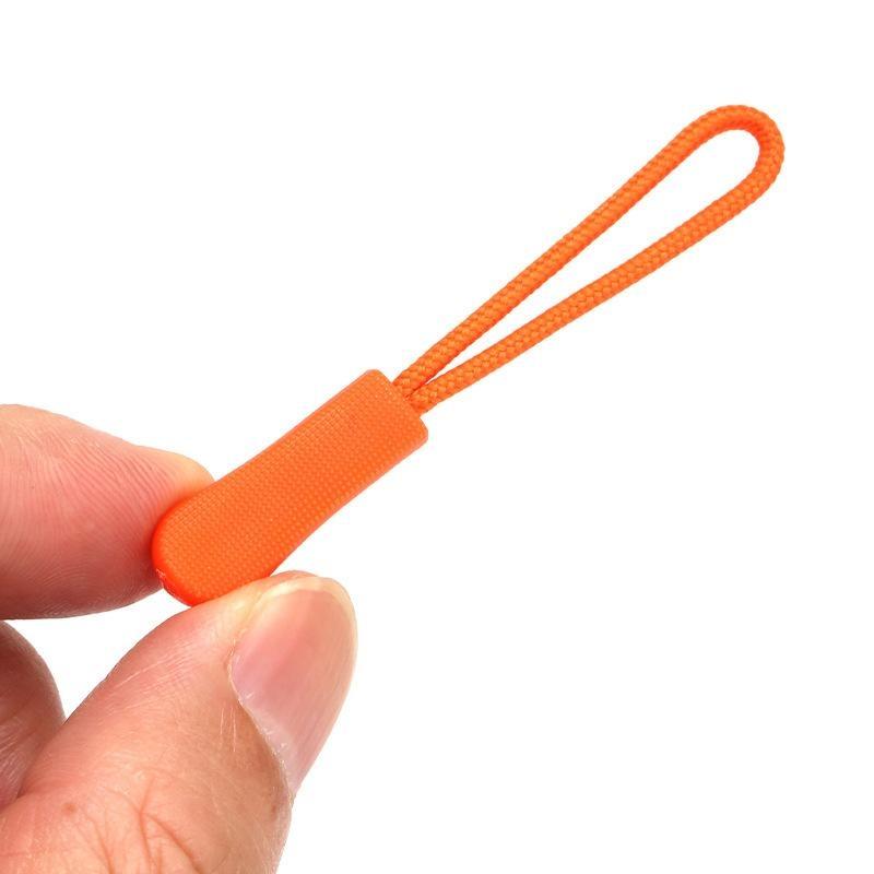 50Pcs Zipper Pull Puller End Fit Rope Tag Replacement Clip Broken Buckle Fixer Zip Cord Tab Travel Bag Suitcase Tent